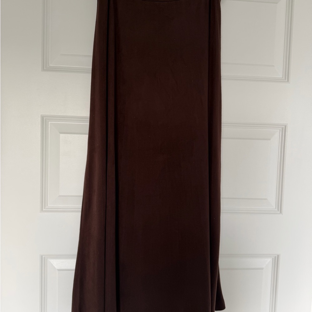 Zara Dark Brown Midi Skirt